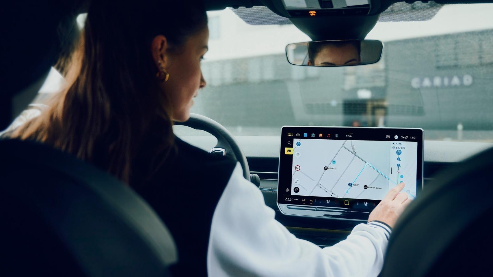 A futuristic depiction of the human eye with innovative technologies and possibilities.