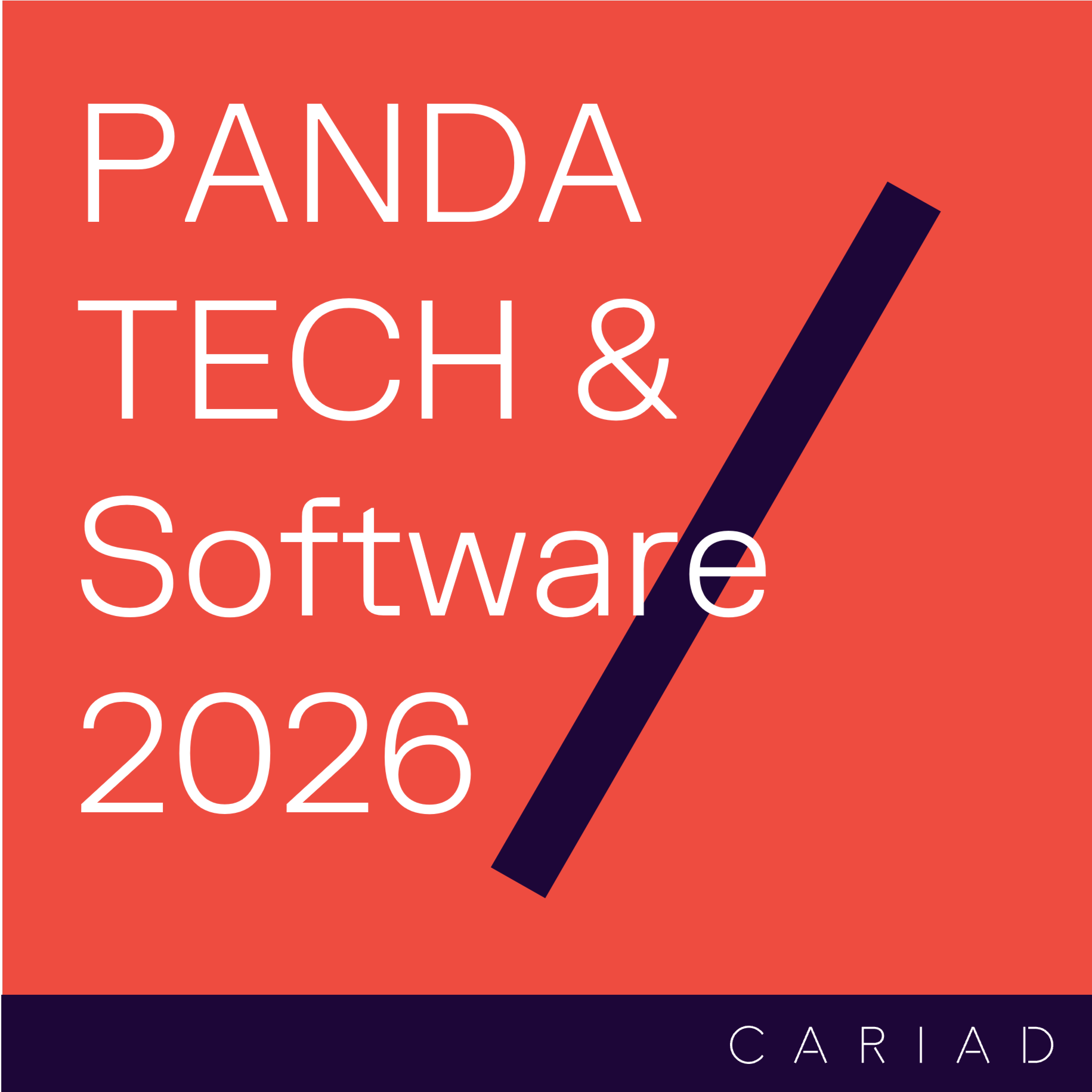 red background with the copy PANDA TECH & Software 2026