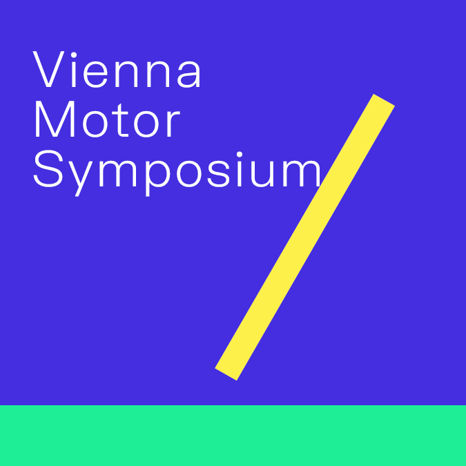 Vienna Motor Symposium in front of CARIAD colours and Glyphe