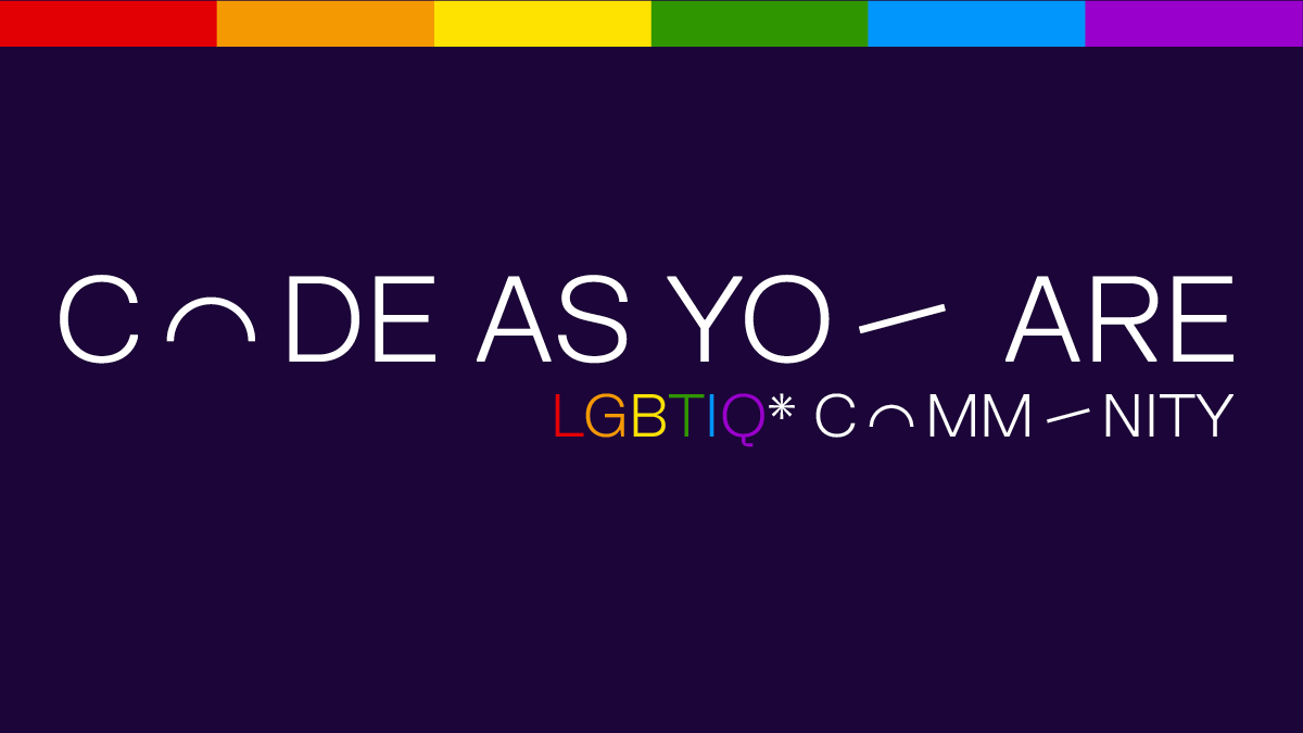 code as you are - LGBTIQ* Community