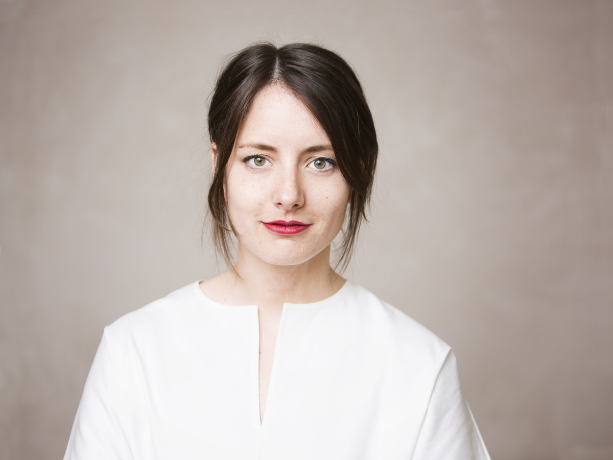 Janina Mütze, CEO and Co-founder of Civey. To collect the data, the digital market and opinion research company distributes surveys on several thousand websites. 
